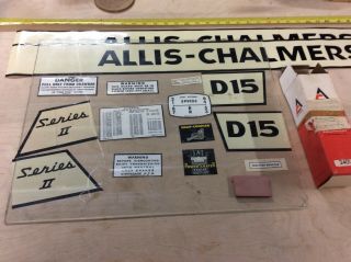 Allis Chalmers Decal Set D15 Series Ii Tractor Old Stock P/n 240148