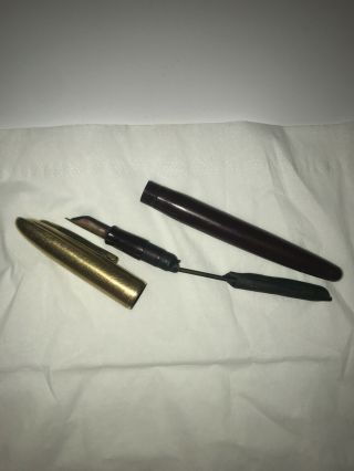 Vtg Art Deco Style 14k Gold Nib Eversharp Fountain Pen Needs A Bladder