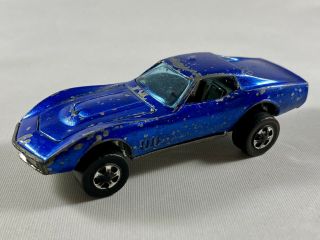 Hot Wheels Custom Corvette Redlines Blue