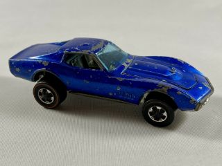 Hot Wheels Custom Corvette Redlines Blue 2