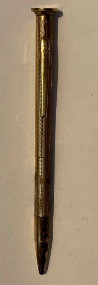 Vintage Kaywoodie Gold Tone Ballpoint Pen - Made In Usa