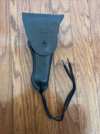 U.  S.  Model 1916 Black Leather Holster For A M1911,  M1911a1