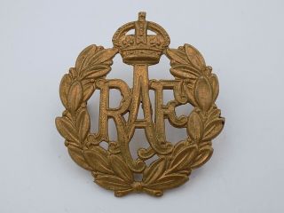 Wwii British Royal Air Force Raf Officer Cap Badge