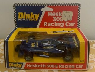 Dinky Toys No.  222 Hesketh 308 E Racing Car - Old Stock In - Box