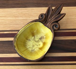 Vintage Treasure Craft Of Hawaii Pineapple Trinket Dish