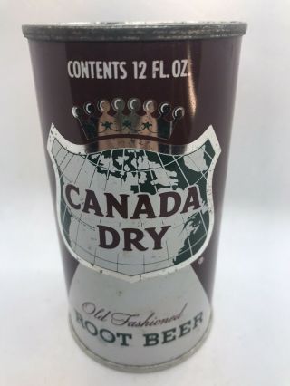 Canada Dry Root Beer Pre - Zip Flat Top Soda Can - 12 Fl. ,  Oz. ,  Maywood,  Ill