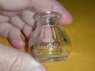 Vintage Parker Quink Ink Glass Bottle Made In Usa 1.  5 " High 10 Minor Wear