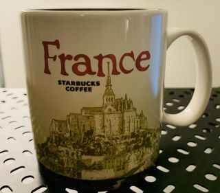 Starbucks Coffee Mug France Global Icon Collector Series 16 Oz 2015
