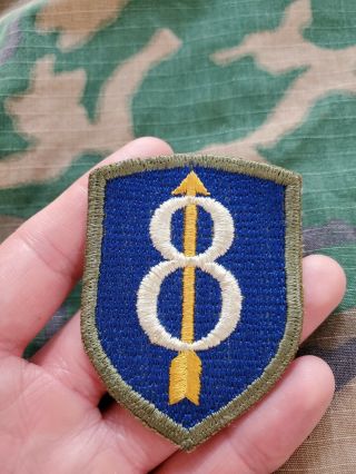 Wwii Us Army 8th Infantry Division Gemsco Patch