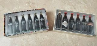 Coca Cola Coke Miniature Bottles Evolution Of The Contour Bottle & International