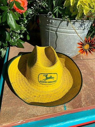 John Deere Tractor Farm Western Cowboy Hat With The Jumping Deer Graphics