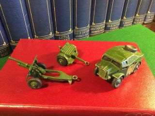 Dinky Toys Field Gun Set.  No.  697 3