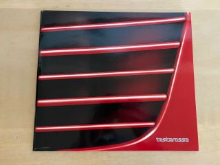 Ferrari Testarossa Prestige Sales Brochure,  1984 -