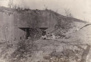 Wwii Cic Photo Concrete Pillbox Siegfried Line Belgian German Border 53
