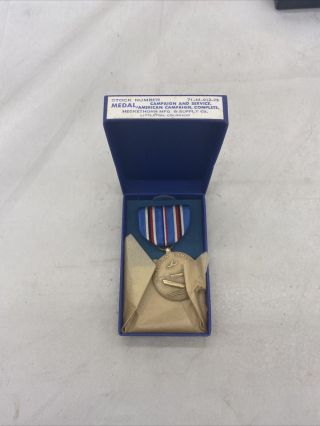Ww2 Us American Campaign Medal Boxed (vb687