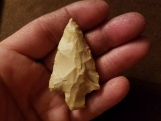 Authentic NW Louisiana arrowhead measuring in at 2 1/4 
