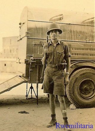 Best Wehrmacht Afrika Korps Soldier W/ Pith Helmet & Rifle By Lkw Truck