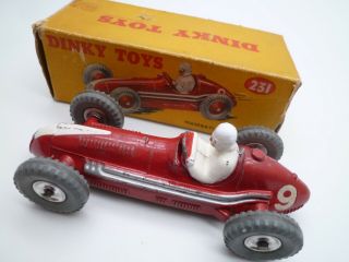 Vintage Dinky Toys 231 Maserati Racing Car Issued 1954 - 60