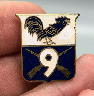 Ww2 California State Guard 9th Regiment Dui Nh Sb Di Pin Badge Unit Crest C987