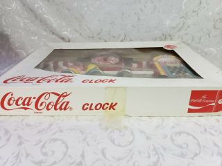 Vintage Coca Cola Diner Clock - NIB 1980 ' s - Soda Fountain Ice Cream Jukebox 3