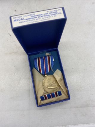 Ww2 Us American Campaign Medal Boxed (vb133