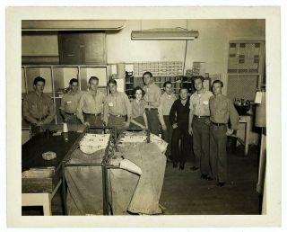 Wwii Naval Air Station Nas,  Pasco Washington Vtg 1945 Photo Of Post Office Crew
