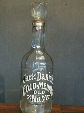 Limited Edition Jack Daniels Gold Medal Old No.  7 Collectible Whiskey Decanter