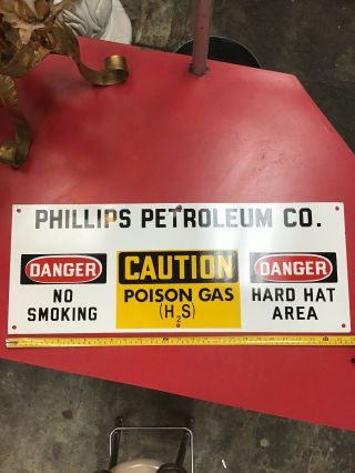 Phillips Petroleum Company,  Drilling Site Porcelain Sign