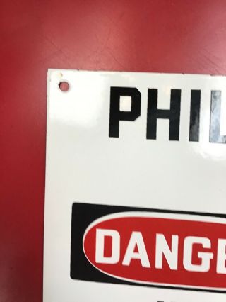 Phillips Petroleum Company,  Drilling Site Porcelain Sign 3