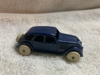 Vintage Die Cast Metal Toy Coupe With Spare Tire