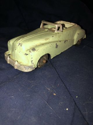 Vintage 50’s Hubley Kiddie Toy Convertible Car Cast Metal