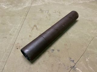 80c Wwii Us Army Anti - Tank 57mm Ammo Round Cardboard Tube Carry Case