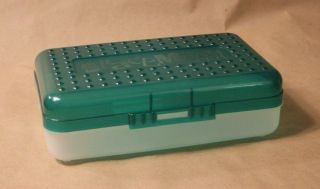 Spacemaker Pencil Box Dark Green & Frosted Vintage 90 