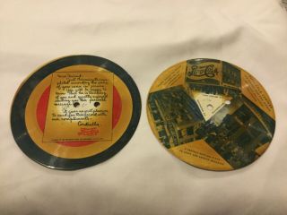 2x Ww2 Double Dot 1940’s Pepsi - Cola Record Of Us Soldier Recording A Letter Home