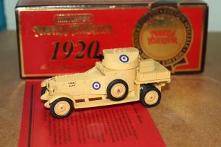 Matchbox Models Of Yesteryear 1:48 Ys38 1920 Rolls Royce Armoured Car Boxed Cert