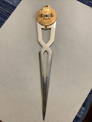 Vintage Letter Opener.  Century Ribbon Mill.  9 Inches Long 2