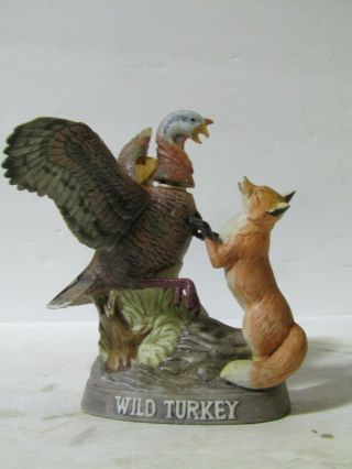 Wild Turkey & Red Fox Miniature Decanter