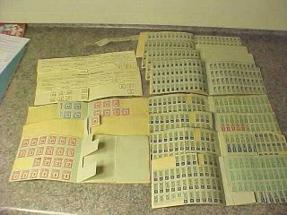 One Family (13) WWII WAR RATION BOOKS 1,  2,  3,  4 South Carolina W/ stamps 2