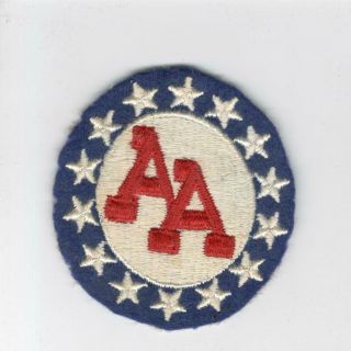 Ww 2 Us Army 14th Anti Aircraft Artillery Command Wool Patch Inv J550