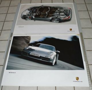 2004 4 different Factory Porsche 911 Carrera S Posters 2