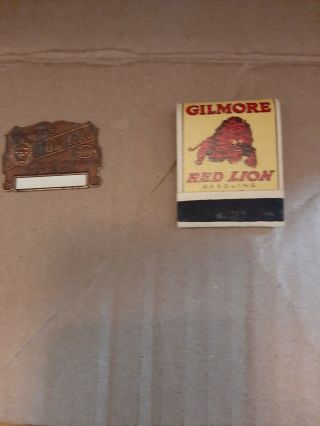 Gilmore Gas Metal Oil Change Sticker And Book Of Matches