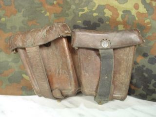 Wwii German Ally Leather Ammo Pouch