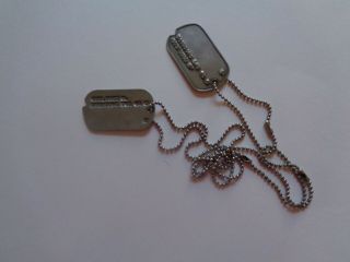 Vintage Military Wwii 1942 Dog Tag.