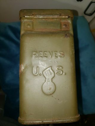 Vintage Reeves U.  S.  Army Cal 30 M1 Ammunition Box Ammo Can