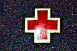 Ww2 Us American Red Cross Arc Service Pin Back 