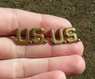 Ww2 Us Army Military Officers Collar Insignia Matched