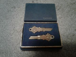 Packard 50th Anniversary Keys - Boxed Set,  Uncut 1949 Nos Presentation Box