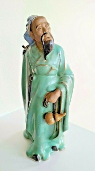 Vintage Chinese Shiwan Ceramic Figurine Famous Chinese Physician Hua Tuo 9 " H