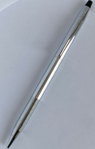 Vintage Cross Century Silver Tone Ballpoint Pen,  Made In Ireland