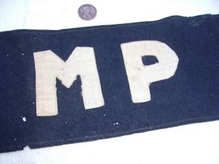 WW2 US Army Military Police Arm Band/Brassard - - Possibly Theatre Made 2